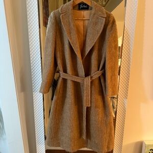 Vintage Bullock’s Tan Wool Mohair Trench Coat
